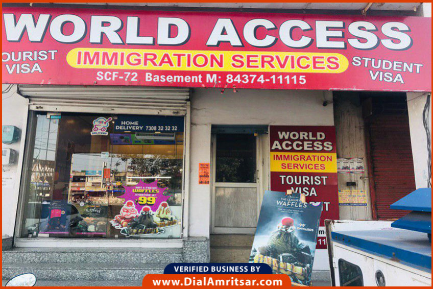 World Access Immigration Services Dial Amritsar Local Shops, Hotels